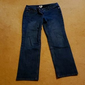 Womens blue straight leg jeans